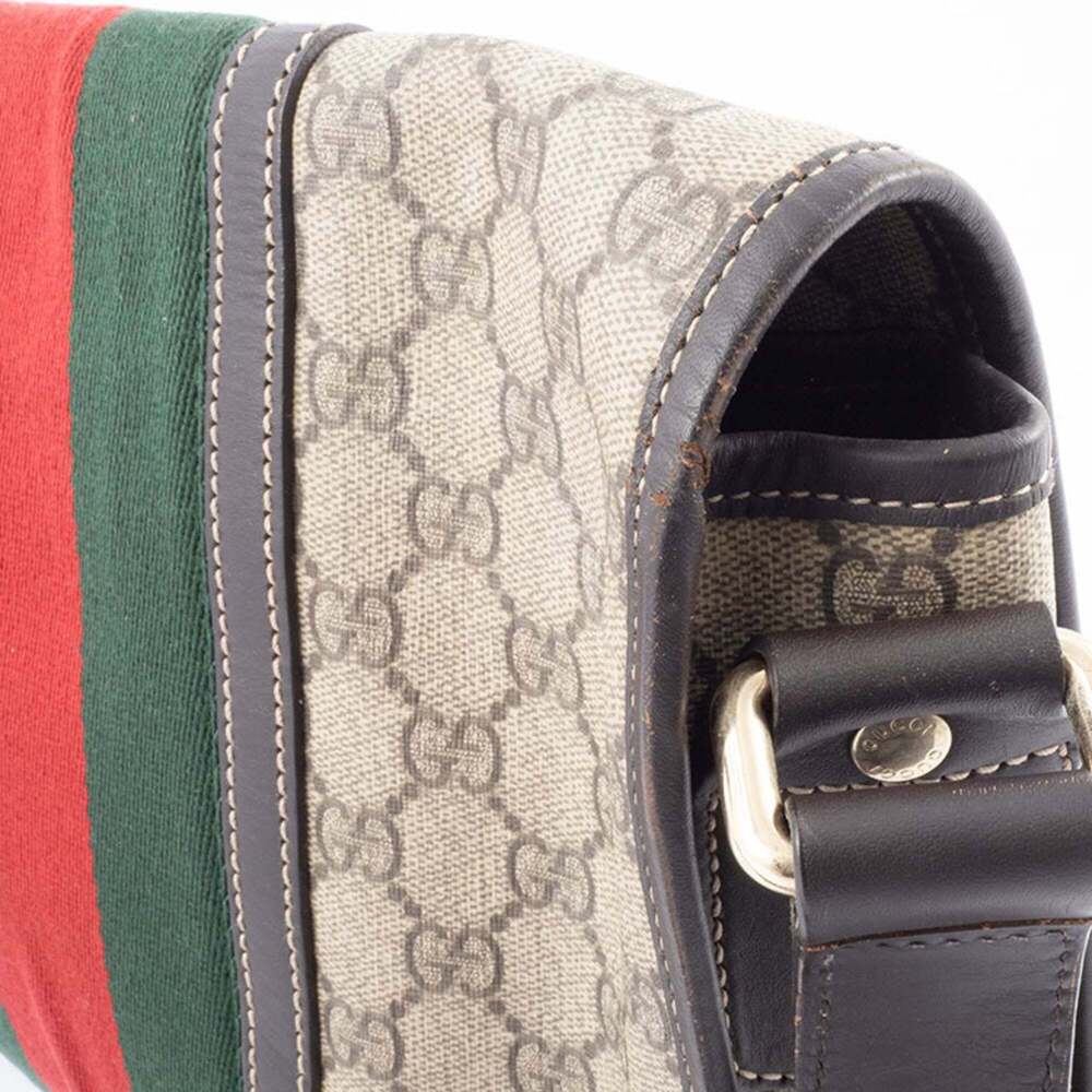 GUCCI Authentic Brown Leather Shoulder Bag - Picture 11 of 13